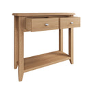 Guildford Solid Oak Console Table by Lavishway | Hallway Console Table-36655