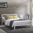 City Block Modern Metal Bed Frame by Lavishway | Metal Beds-35802