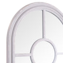 Arched Narrow Grey Window Mirror by Lavishway | Wall Mirrors-36100