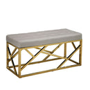 Renata Faux Leather Mink Dining Bench by Lavishway | Dining Benches-35166