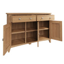Guildford Solid Oak 3 Doors Long Sideboard by Lavishway | Hallway Cabinets-32103