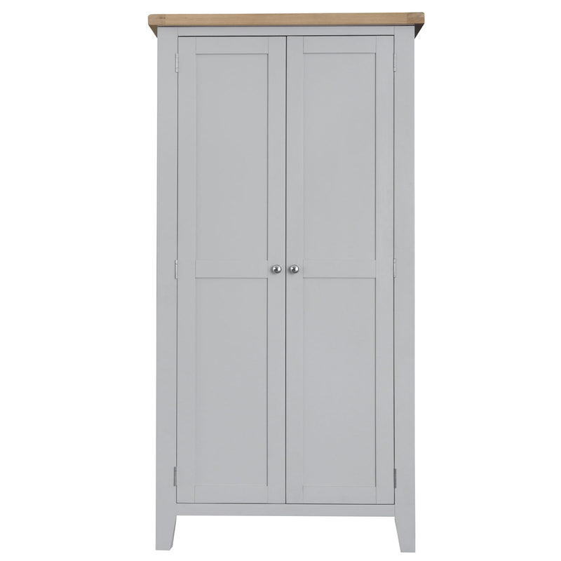 Tattershall Oak Top Full Hanging Wardrobe by Lavishway | Wardrobe-35998