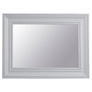 Tattershall Oak Top Frame Wall Mirror in Grey by Lavishway | Wall Mirrors-33061