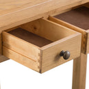 Chunky Oak 3 Drawers Dressing Table by Lavishway | Dressing Tables-32461