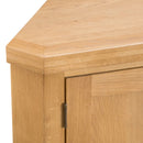 Chunky Oak Solid Wood Corner Cabinet by Lavishway | Cupboards & Cabinets-32592