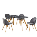 Venice Marble Effect Black Dining Table by Lavishway | Dining Tables-35376