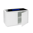 Matrix Blue LED Light Top White Sideboard by Lavishway | Sideboards-35381