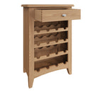 Guildford Solid Oak Wine Cabinet by Lavishway | Wine Racks-31902
