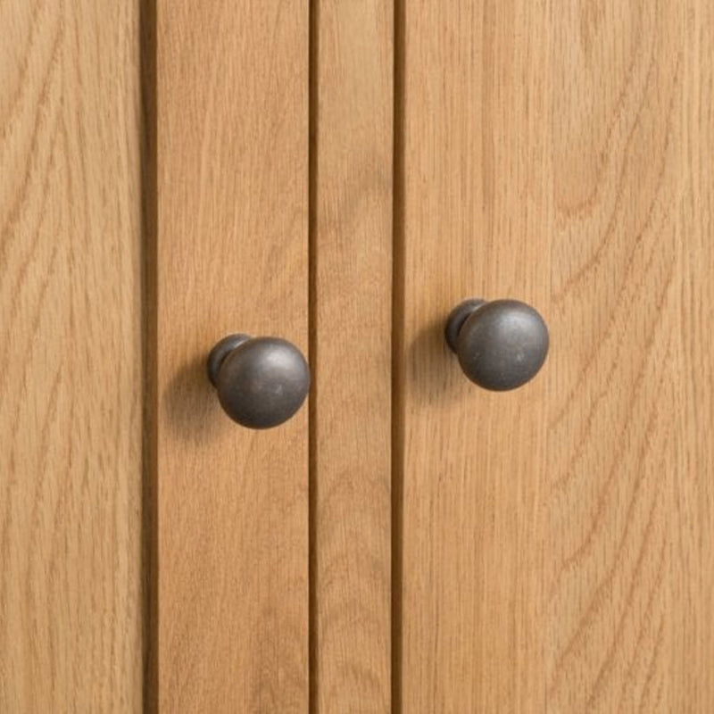 Chunky Solid Oak 4 Doors Wooden Sideboard by Lavishway | Sideboards-30747