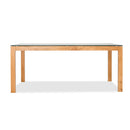 Tribeca Solid Oak Glass Top Dining Table by Lavishway | Dining Tables-30962