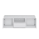 Fribo White 2 Doors Wide TV Unit by Lavishway | TV Units Cabinets-30324