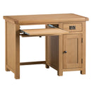 Chunky Oak Single Computer Desk by Lavishway | Oak Wood Desks-32528