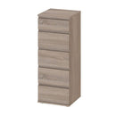 Nova Truffle Oak Finish 5 Drawers Chest by Lavishway | Chest Of Drawers-30101