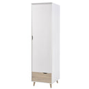 Stockholm Matt White 1 Door Wardrobe by Lavishway | Wardrobe-35707