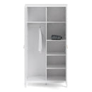 Barcelona White 2 Doors Wardrobe by Lavishway | Wardrobe-29802