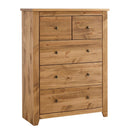 Havana Pine Chest of 5 Drawers by Lavishway | Chest Of Drawers-32722