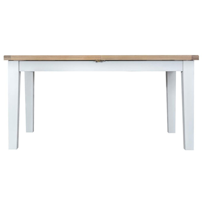 Tattershall Oak Extendable White Dining Table by Lavishway | Dining Tables-33272