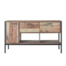 Hoxton 2 Doors Wooden Finish TV Media Unit by Lavishway | TV Units Cabinets-35292