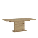 Luci Oak Finish Extendable Dining Table by Lavishway | Dining Tables-29967