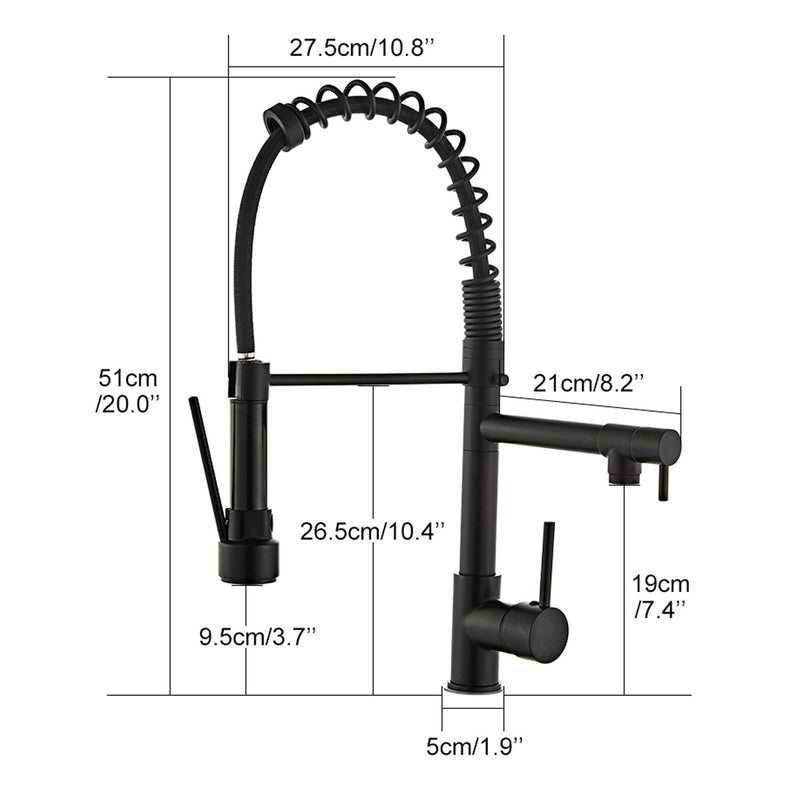 360 Degree Rotatable Pull Down Kitchen Tap by Lavishway | Kitchen Faucets-48794