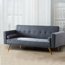 Linen Fabric Upholstered Sofa Bed by Lavishway | Fabric Sofas-40872