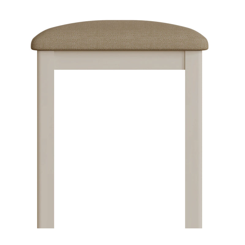 Rutland Dove Grey Dressing Table Stool by Lavishway | Dressing Table Stools-31400