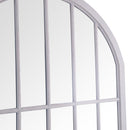 Arched Grey Large Window Mirror by Lavishway | Bedroom Mirrors-36110