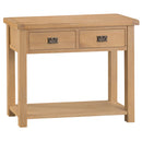 Chunky Classic Solid Oak Console Table by Lavishway | Hallway Console Table-37205