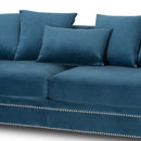 Darcy Button Tufted 3 Seater Sofa by Lavishway | Velvet Sofa-34840