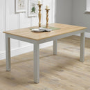 Cotswold Oak Top Grey Dining Table by Lavishway | Dining Tables-35442