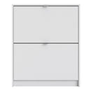 Shoes White 2 Tilting Doors Shoe Cabinet by Lavishway | Shoe Cabinets-29077