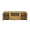 Cortina Grandson Oak Finish Tall 2 Doors TV Unit