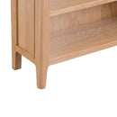 Nordic Classic Oak Wide Bookcase by Lavishway | Book Shelves and Cabinets-32176