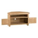 Chunky Solid Oak Corner TV Unit by Lavishway | TV Units Cabinets-37209