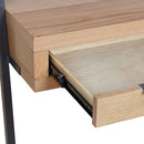 Swellegant Oak Finish Desk Bookcase by Lavishway | Book Shelves and Cabinets-32374