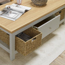 Cotswold Grey 1 Drawer Coffee Table by Lavishway | Coffee Tables-35430