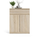 Naia Oak Finish Wooden 1 Drawer Sideboard by Lavishway | Sideboards-29409