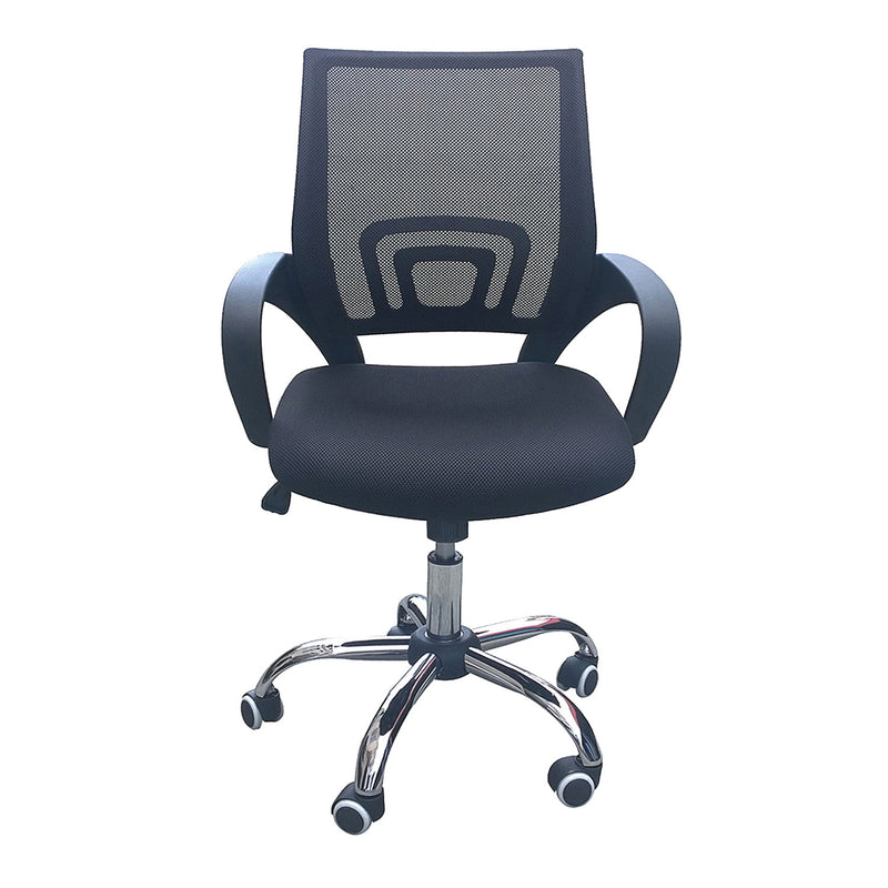 Tate Mesh Back Black Office Chair by Lavishway | Mesh Chairs-35161