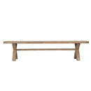 Heirloom Oak Finish Cross Dining Bench by Lavishway | Dining Benches-32454