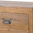 Draftsman Solid Pine 2 Drawers Bedside Table by Lavishway | Bedside Tables-40136