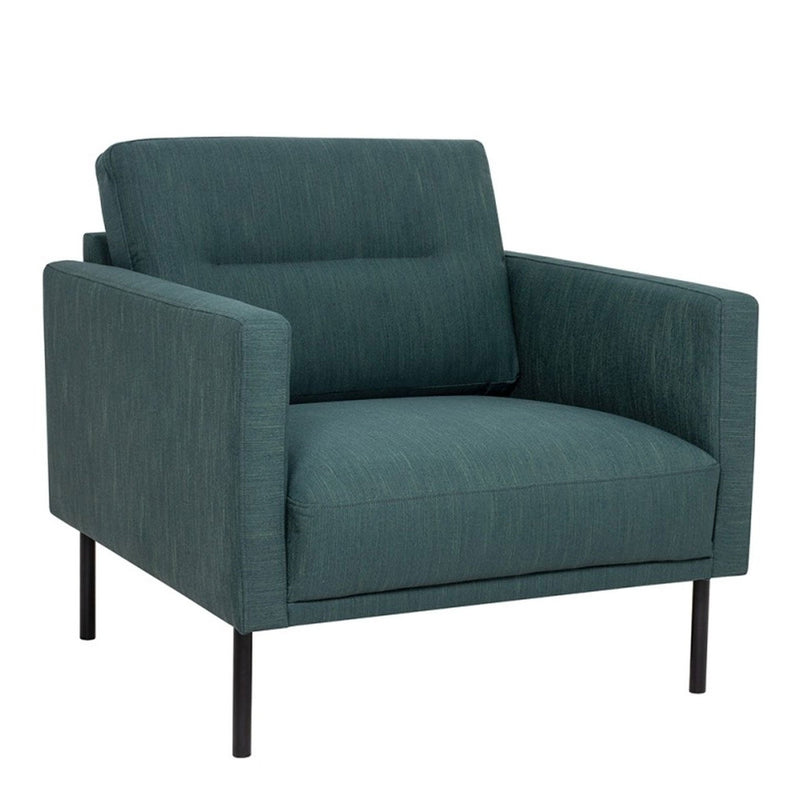 Larvik Fabric Armchair with Black Legs by Lavishway | Fabric Sofas-30333