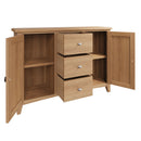 Guildford Solid Oak 2 Doors Large Sideboard by Lavishway | Sideboards-32012