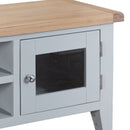Tattershall Oak Top Large TV Unit in Grey by Lavishway | TV Units Cabinets-34965