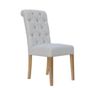 Upholstered Natural Dining Chair Set of 2 by Lavishway | Dining Chairs-36191