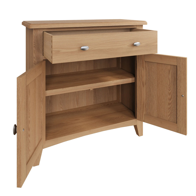 Guildford Solid Oak 2 Doors Small Sideboard by Lavishway | Sideboards-36710