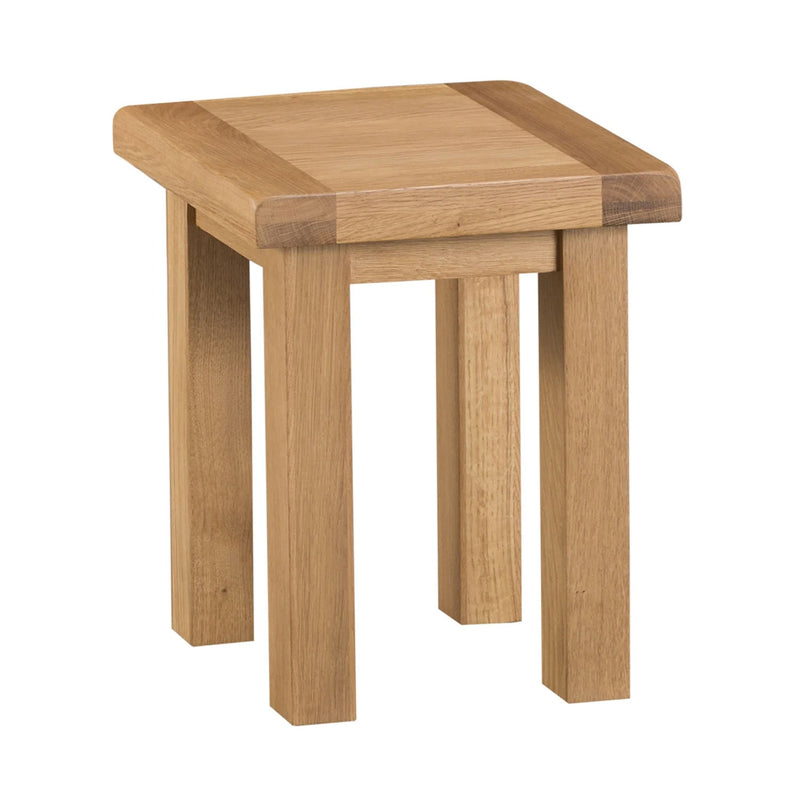 Chunky Solid Oak Nest of 2 Tables by Lavishway | Nest of Tables-37195