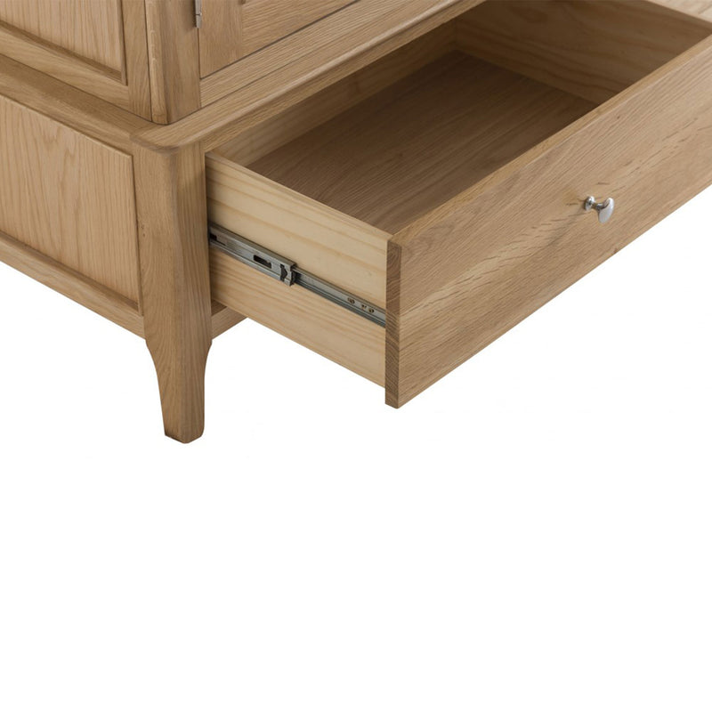 Nordic Oak Large 3 Doors Wardrobe by Lavishway | Wardrobe-32277