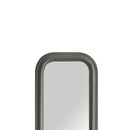 Leaner Grey Round Top Corners Wall Mirror by Lavishway | Wall Mirrors-31227