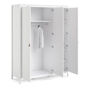 Barcelona White 3 Doors Wardrobe by Lavishway | Bedroom-29785