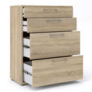Prima Oak Finish 4 Drawers Filing Cabinet by Lavishway | Filing Cabinets-29140
